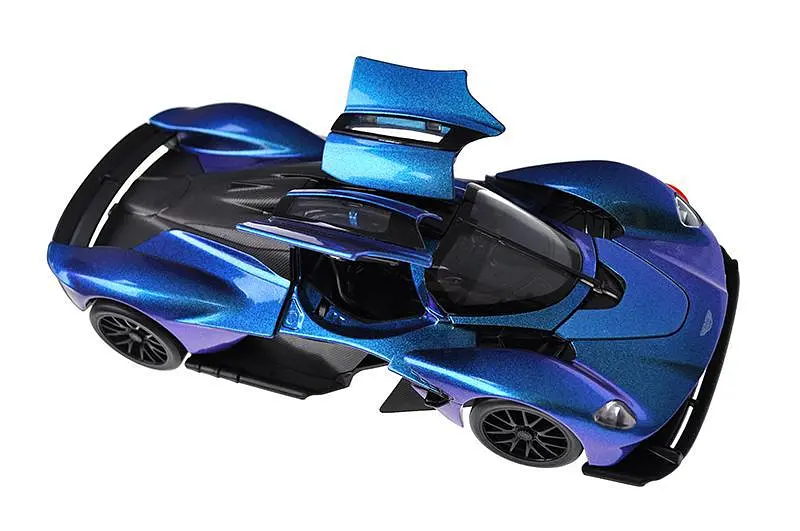 Металева колекційна модель автомобіля Aston Martin Valkyrie 2024 масштаб 1:23 зі світлом та звуком - фото 5