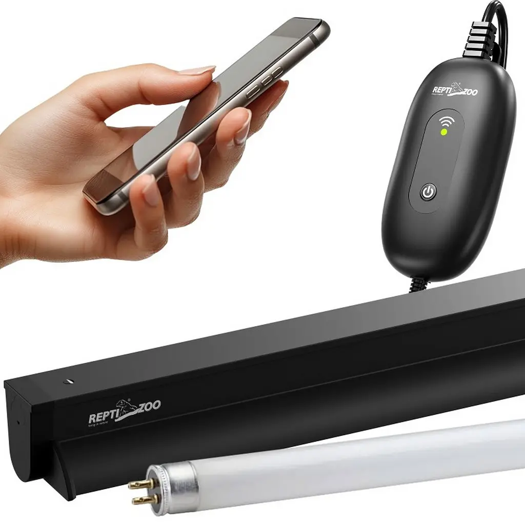 Світильник з лампою T5 Repti-Zoo Lighting Combo Smart KIT 10.0 UVB 39W 87.5 см (ZAT2839ST) для рептилій - фото 4