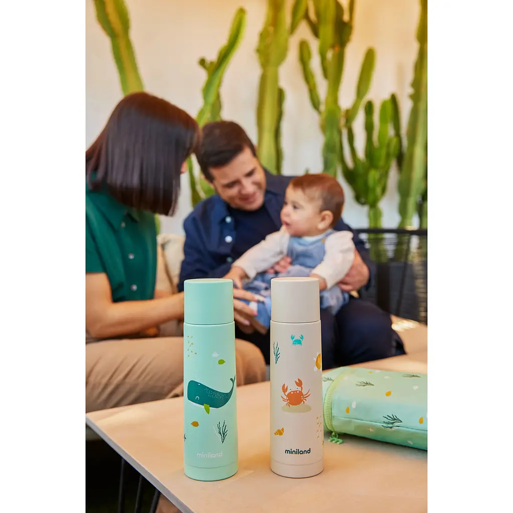 Термос Miniland Ocean Crab 500 мл бежевий (89641) - фото 6