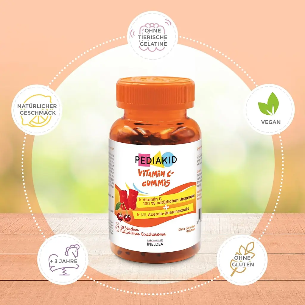 Ведмежуйки Pediakid Gommes Vitamine C 60 жувальних мармеладок - фото 4