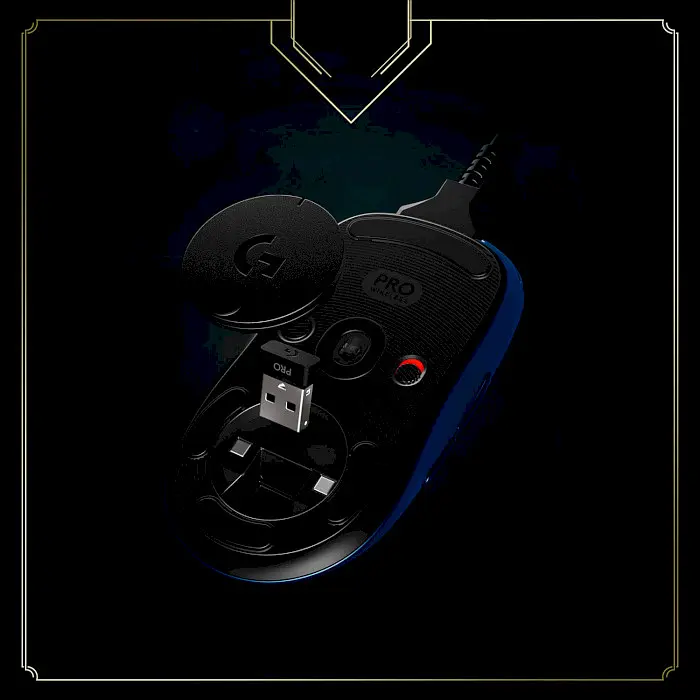 Мышь Logitech G PRO Wireless [910-006451] League of Legends Edition [68274] - фото 5