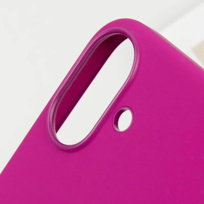 Чохол Epik Silicone case AAA with Magsafe and Animation button для Apple iPhone 16 Plus 6.7 Fuchsia - фото 7