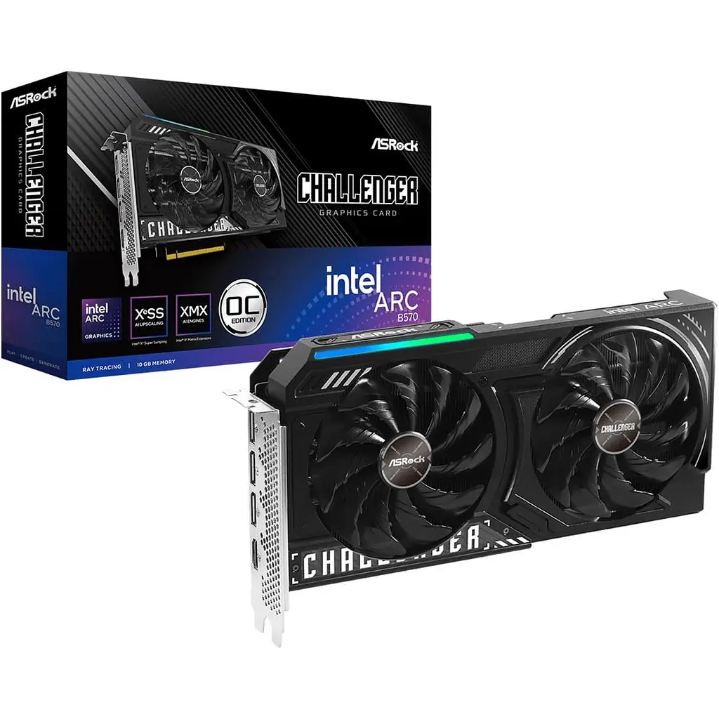 Відеокарта ASRock Challenger Intel Aec B570 10GB OC (B570 CL 10GO) (GDDR6, 160 bit, PCI-E v4.0 x8) - фото 8