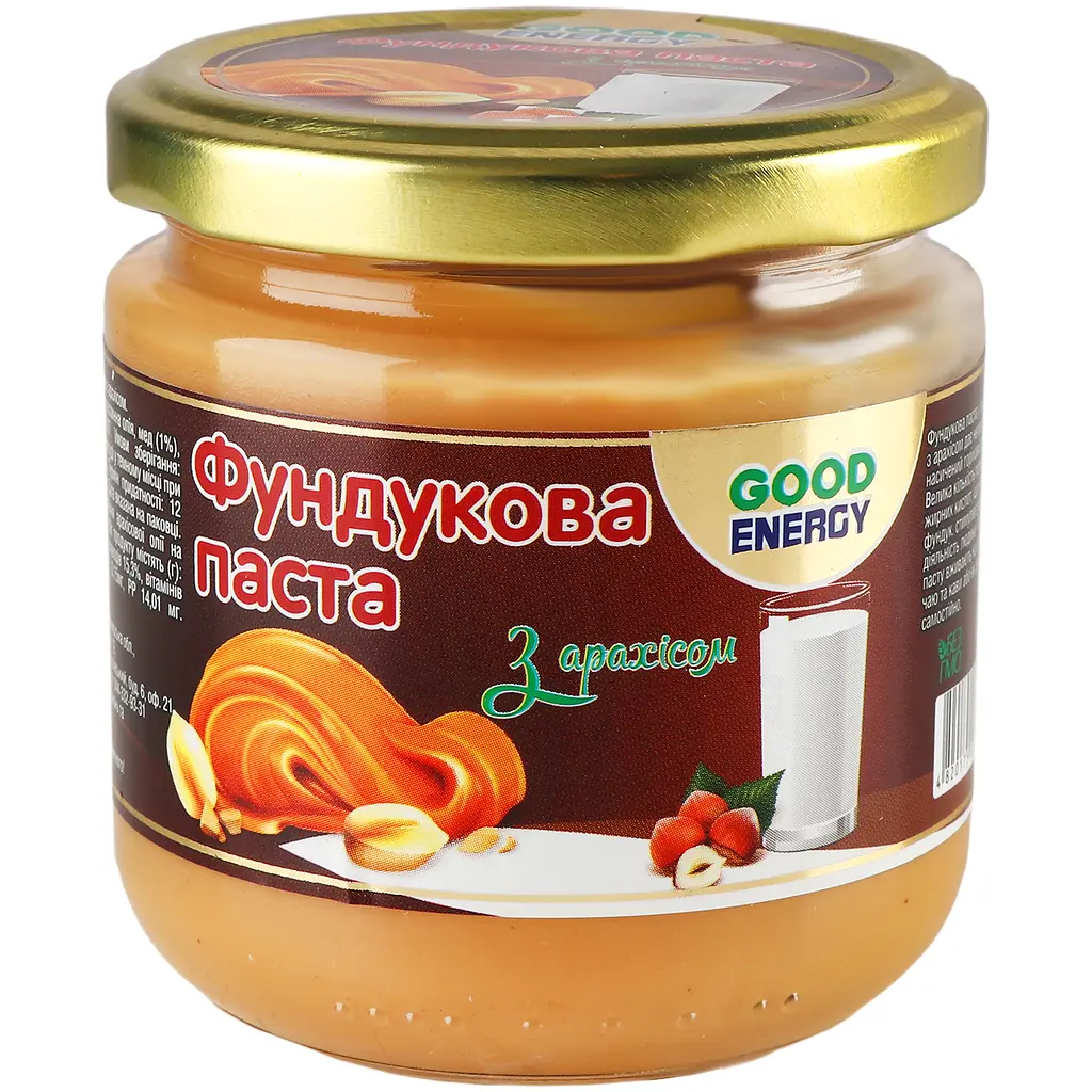 Паста Good Energy фундук з арахісом 180 г (731399) - фото 2