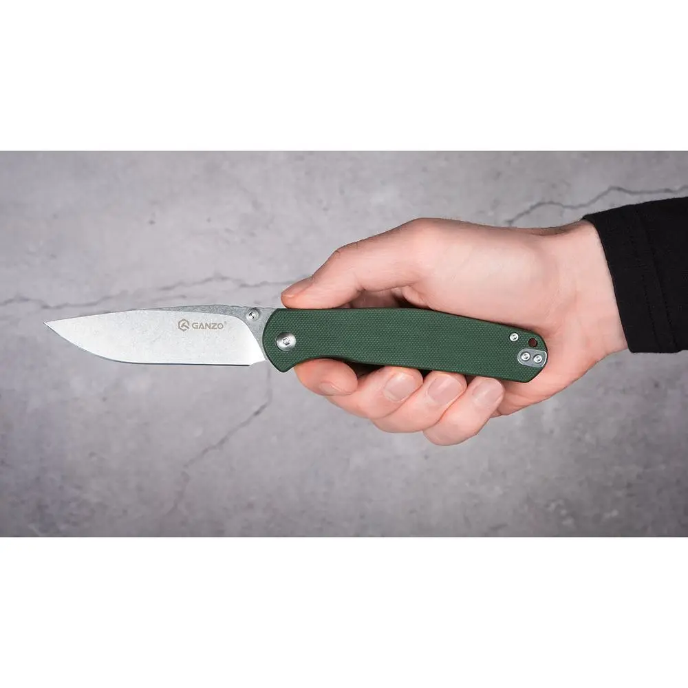 Ніж складаний Ganzo G6804 зелений - фото 11