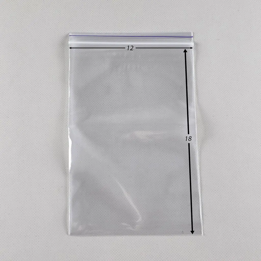 Пакети Zip-Lock прозорі 12x18 см, 100 шт, 50 мкм, поліетиленові пакети із застібкою - фото 2