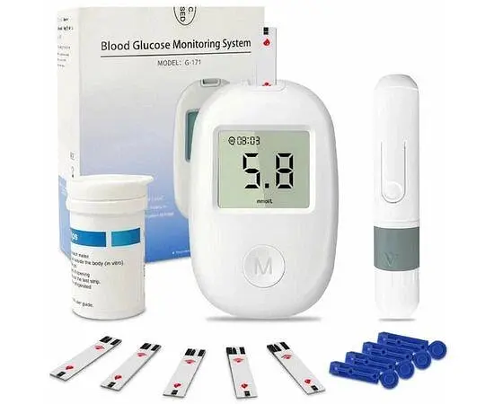 Глюкометр Glucose Meter GLM-76 + 50 тест-смужок та ланцети - фото 4
