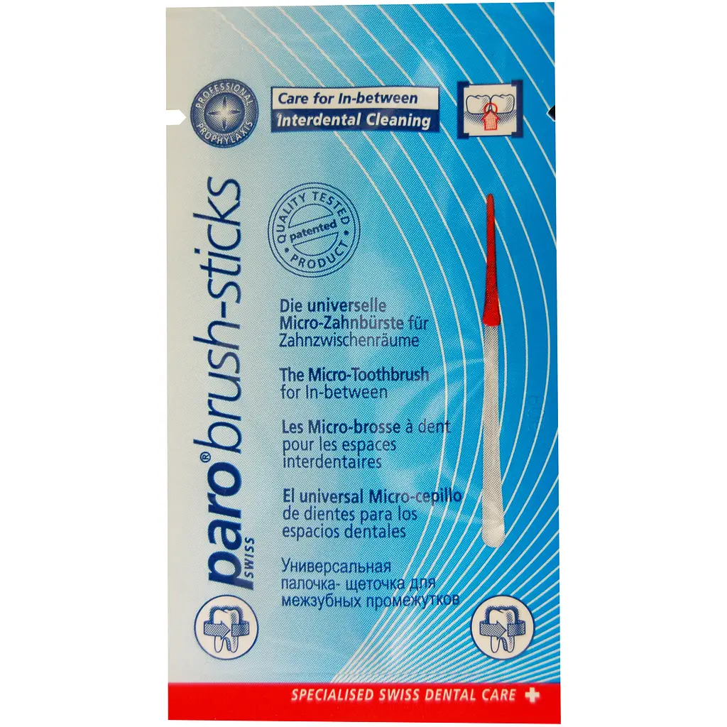 Мікро-щіточки Paro Swiss brush sticks в індивідуальній упаковці 60 шт. (Esro AG) - фото 4