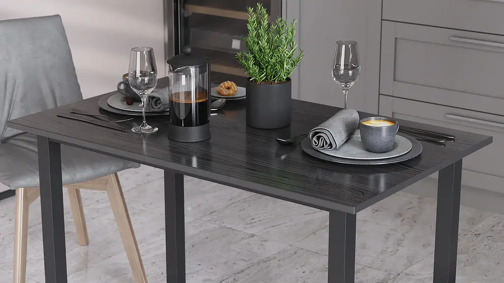 Стіл універсальний Knap Ferrum-decor 750x1200x600 Чорний метал ДСП Сосна Кембра 16 мм (FRD-106353) - фото 2