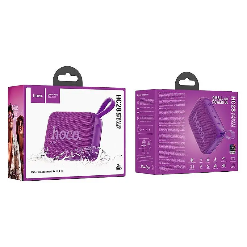 Акустика Hoco Melody sports BT speaker HC28 BT5.4, USB/TF/FM, TWS, 3h - фото 3