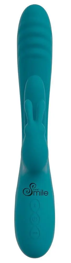 Вібратор-кролик Sweet Smile Rabbit Vibrator, 25 см (бірюзовий) - фото 3