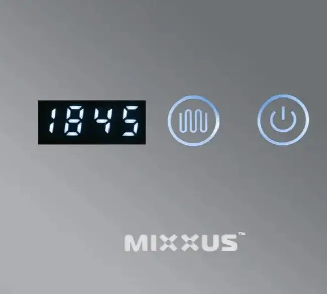Дзеркало Mixxus ARD MR06-60x80 з LED Touch, Anti-fog, димером, регулюванням яскравості, годинником (MI6929) - фото 4