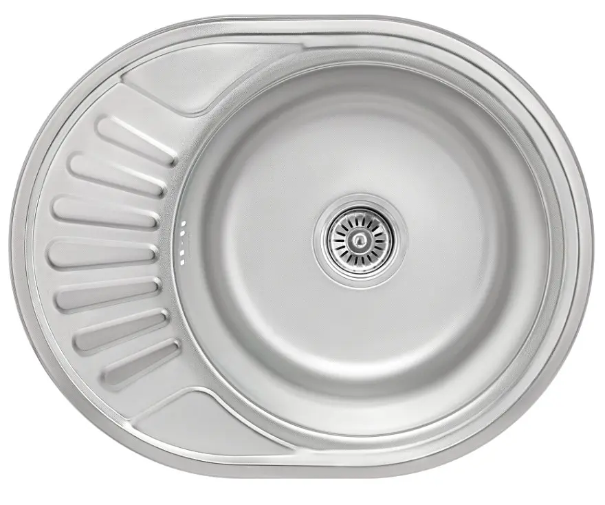 Кухонна мийка Brinex 5745 0,8 мм, врізна BRIN5745MDEC08