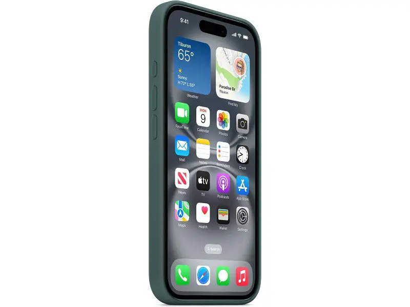 Чохол для смартфона Apple iPhone 16 Silicone Case with MagSafe - Lake Green (MYY83) - фото 2