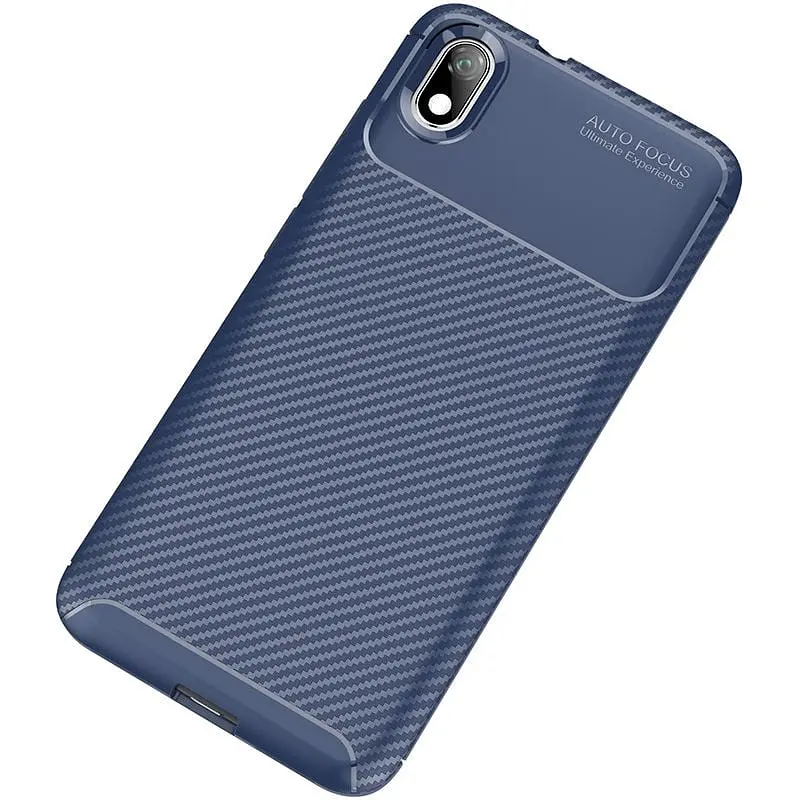 Чохол-накладка Toto TPU Carbon Fiber 1.5 mm Case Xiaomi Redmi 7A Dark Blue - фото 2