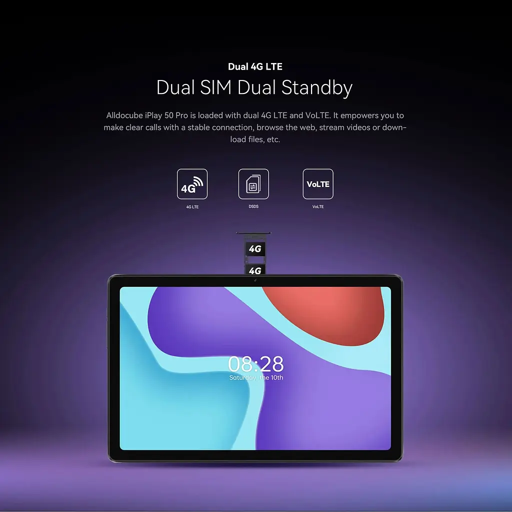 Планшет Alldocube iPlay 50 Pro 8/128Gb LTE Dual Sim Gray (Global Version) - фото 2