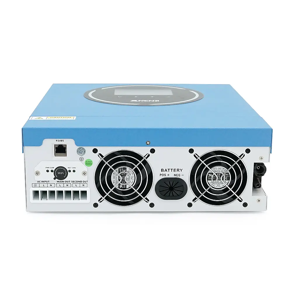 Гібридний інвертор ANENJI ANJ-5KW-48V-WIFI, 5000W, 48V, charge 60A(max), 170-280V, МРРТ60-500VDC, RS485. RS232, WiFi, 312x350x115mm, 8,5 kg, Q1 - фото 3