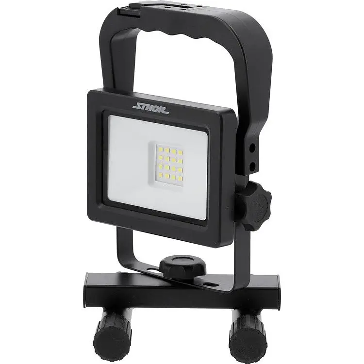 Прожектор переносний Sthor SMD LED Li-Ion акумул 3.7V 2.2 АГ 10Вт 1000 lm чорний (82881) - фото 2