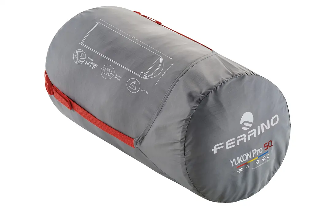 Спальний мішок Ferrino Yukon Pro SQ +3°C Red (86360NRR) - фото 2