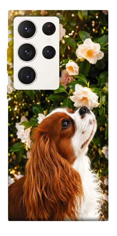 TPU чохол Demsky Flower spaniel для Samsung Galaxy S23 Ultra