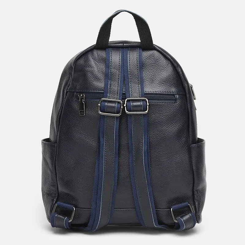 Шкіряний жіночий рюкзак Keizer k110086bl-blue - фото 3
