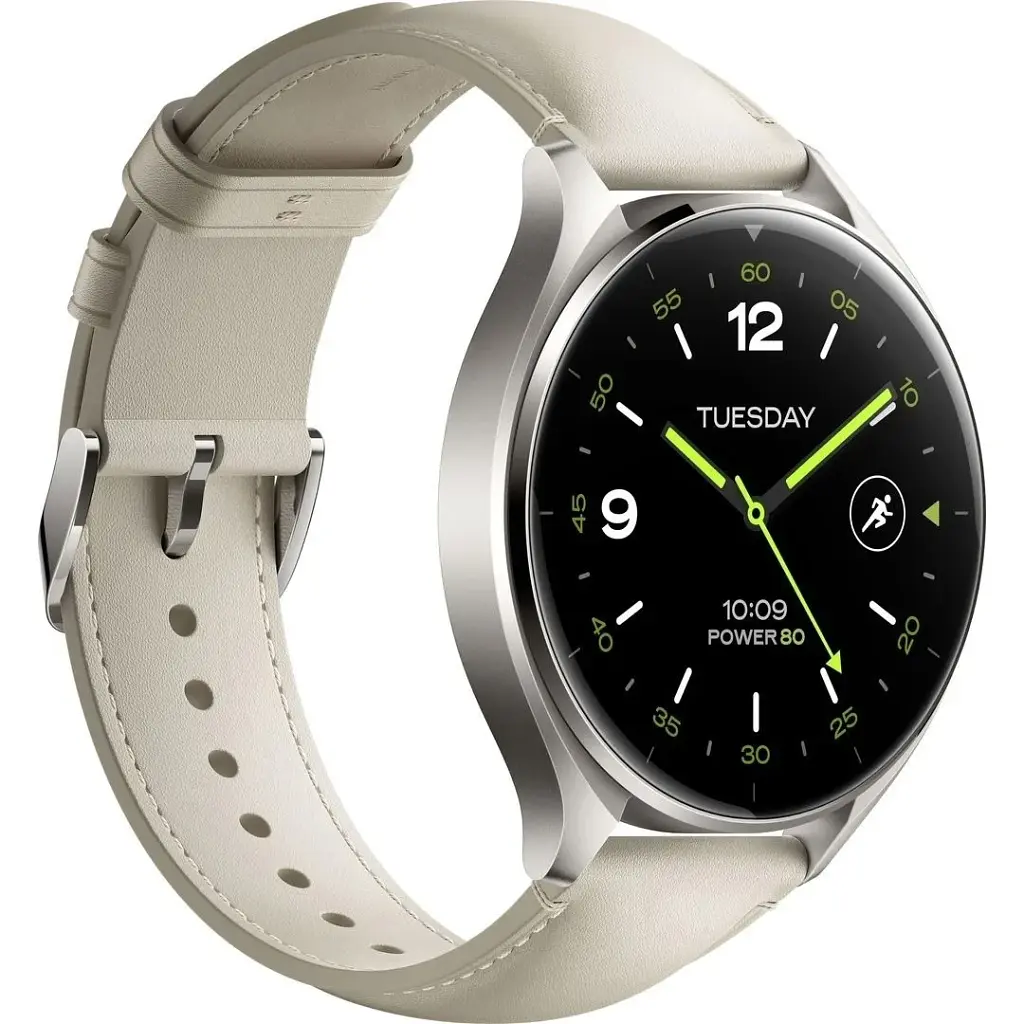 Смарт-годинник Xiaomi Watch 2 Titan Gray Case with White Leather Strap (BHR9306GL) - фото 3