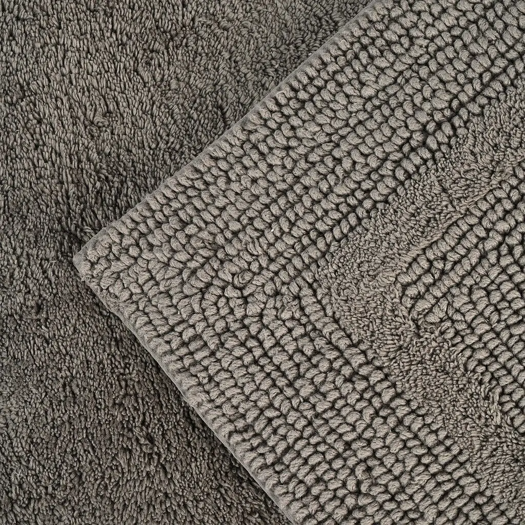 Килимок для ванної кімнати МВМ My Home Лиман 90х60 см темно-сірий (BM-02 M DARK GRAY) - фото 3