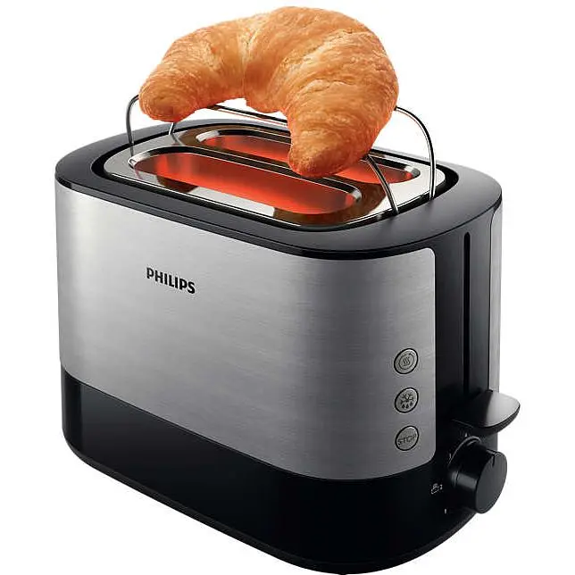 Тостер Philips Viva Collection чорний (HD2637/90) - фото 2