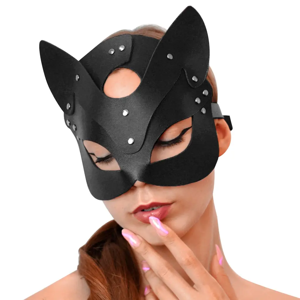 Маска Кішечки Art of Sex - Cat Mask, Чорний - фото 2