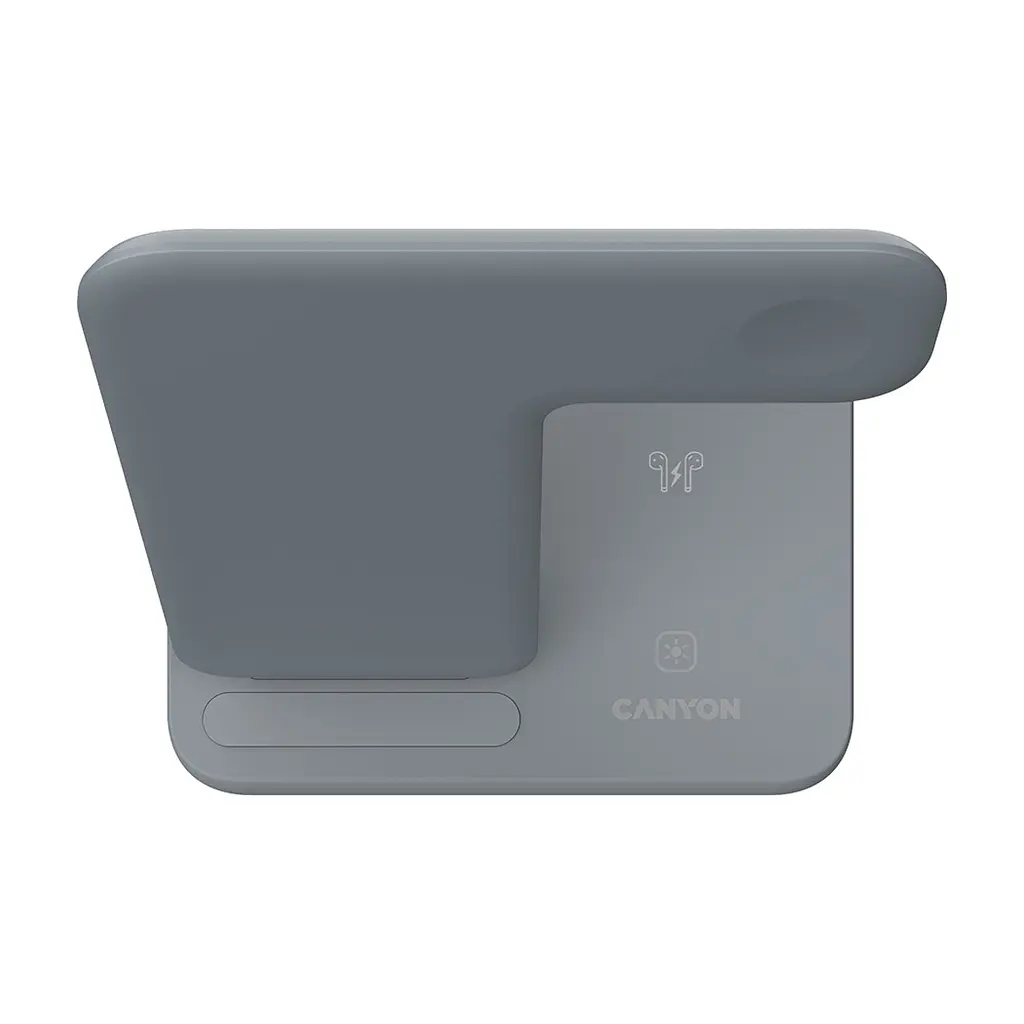 Зарядний пристрій Canyon WS-303, 3in1 Wireless Dark Grey (CNS-WCS303DG) - фото 3