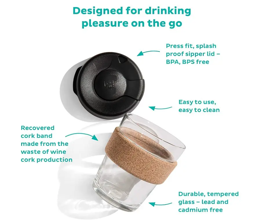 Чашка OldBro Keep Cup Cork 340 мл brown - фото 2