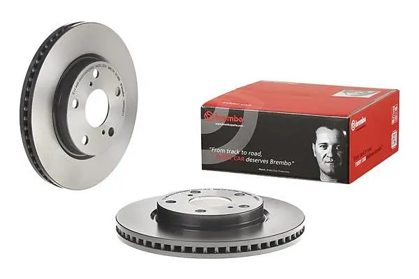 Диск гальмівний вентильований Toyota Noah Voxy, Rav4, Prius Plus 05-25р Brembo (09.B520.11) - фото 2