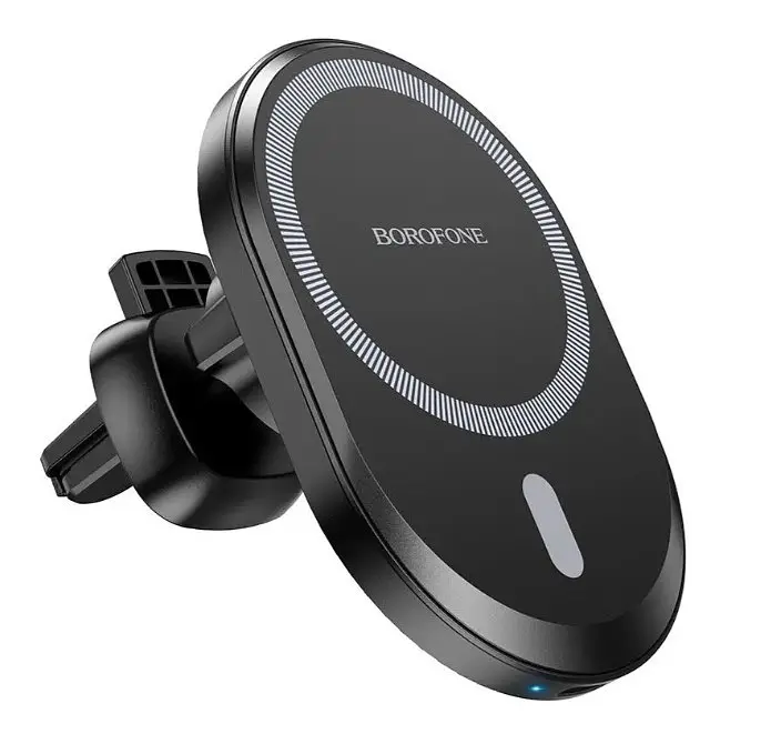 Автомобільний тримач для телефону з бездротовою зарядкою Borofone BH201 MagSafe 5W-15W - фото 3