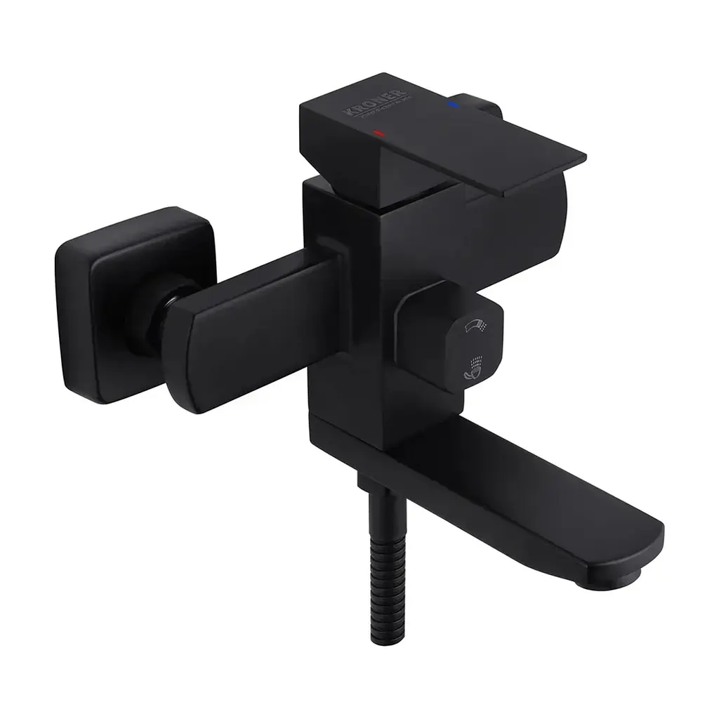 Душовий гарнітур Kroner Edelstahl Kubus - SCH060 + змішувач Edelstahl Kubus - SCH010 + штанга для душу Edelstahl Kubus - (CVS30161) - фото 8