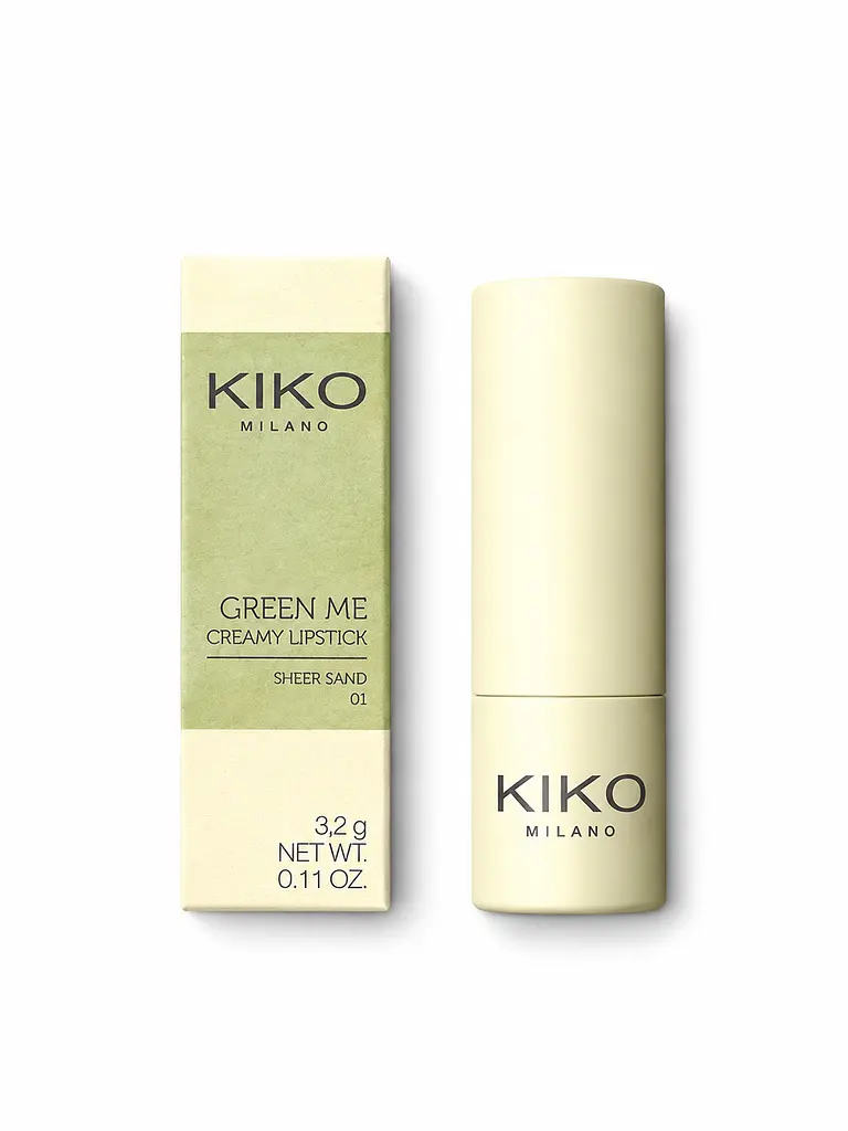 KIKO Milano Green Me Creamy Lipstick 01 кремова помада для губ - фото 3