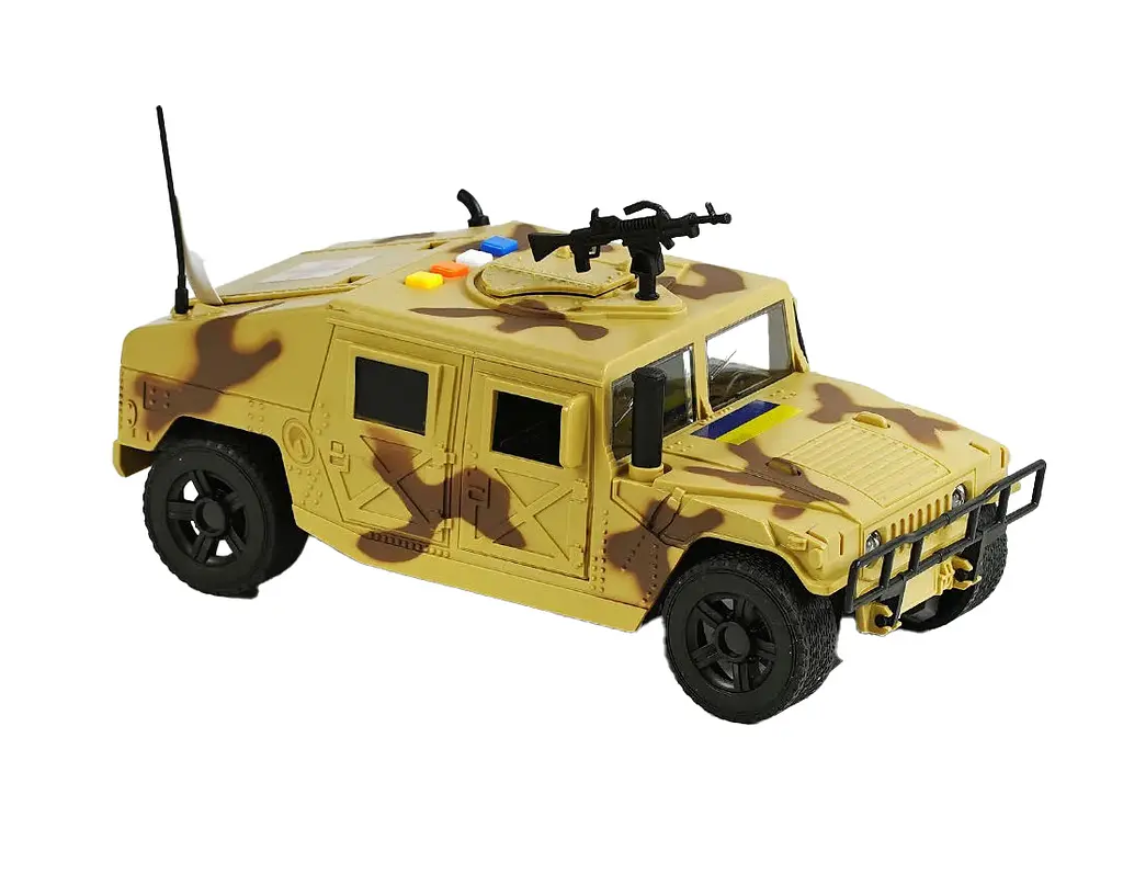 Бронеавтомобиль 36991 TK Group “HMMWV M1114”, масштаб 1:16, звук, подсветка, инерция, откр. двери и багажник, в коробке (6974060113021) Коричневый - фото 1