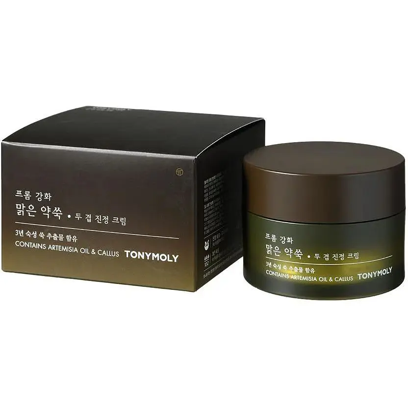 Крем для обличчя Tony Moly Ganghwa Pure Artemisia Two Layering Calming Cream, з екстрактом полину, 64 мл - фото 2
