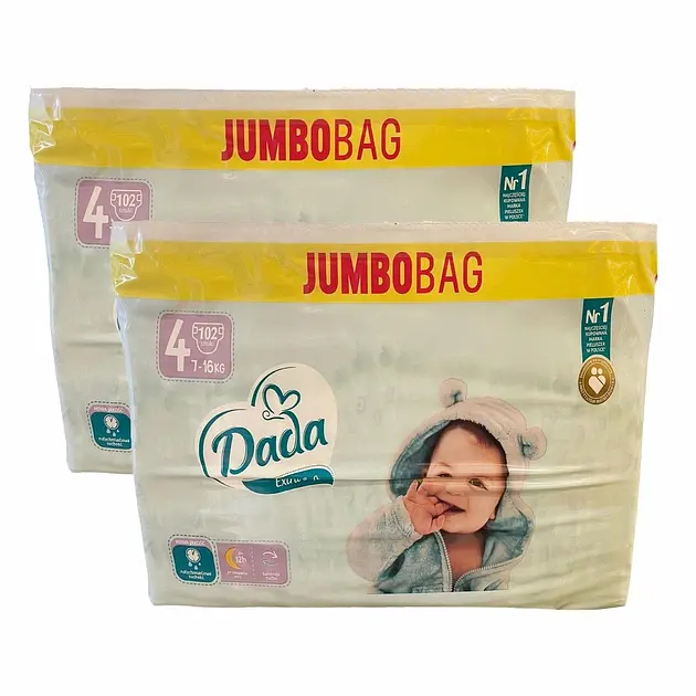 Підгузки Dada Extra Soft 4 maxi ( 7-16 кг) , 204 шт