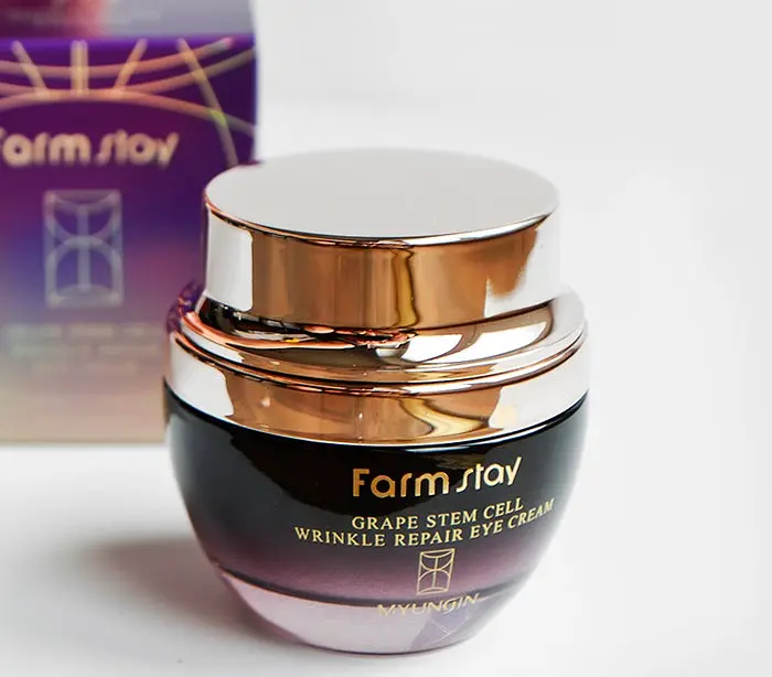 Крем-лифтинг для кожи вокруг глаз Grape Stem Cell Wrinkle Repair Eye Cream FarmStay 50 мл - фото 2
