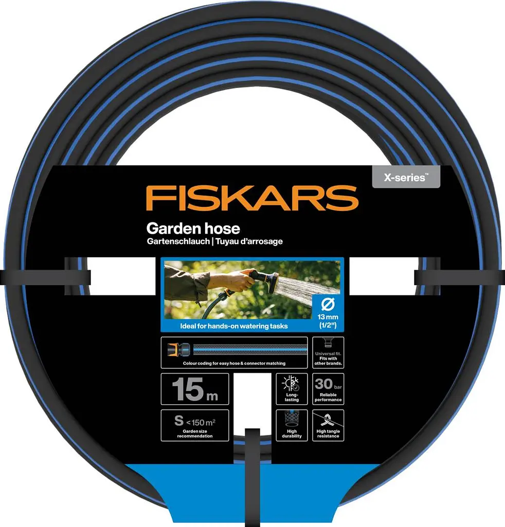 Шланг садовий Fiskars X-series 13 мм (1/2") 15 м (1076044)