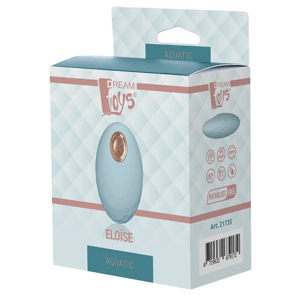 Вибратор для клитора Dreamtoys Aquatic Eloise 9 см голубой - фото 2