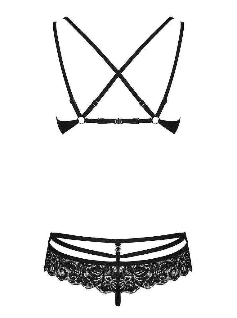 Комплект білизни Obsessive 860-SET-1 L/XL чорний - фото 6