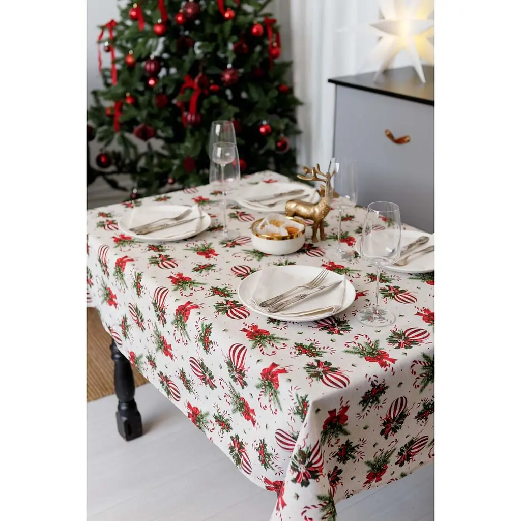 Скатерть Прованс Stripe Balls 180 x 136 см (42164) - фото 2