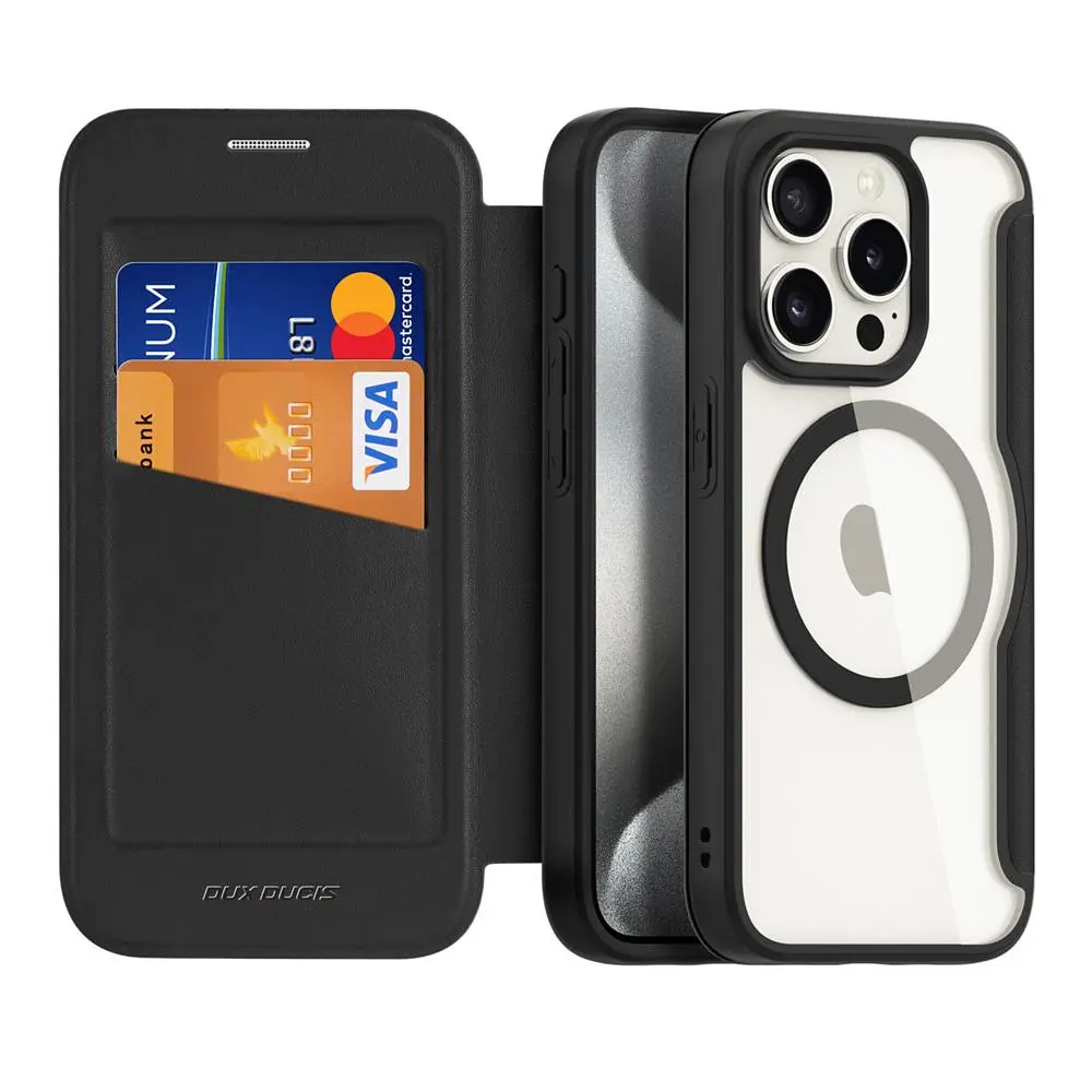 Чохол-книжка Dux Ducis Skin X Pro MagSafe Apple Phone 15 Pro Max Black (35097_3344943) - фото 3