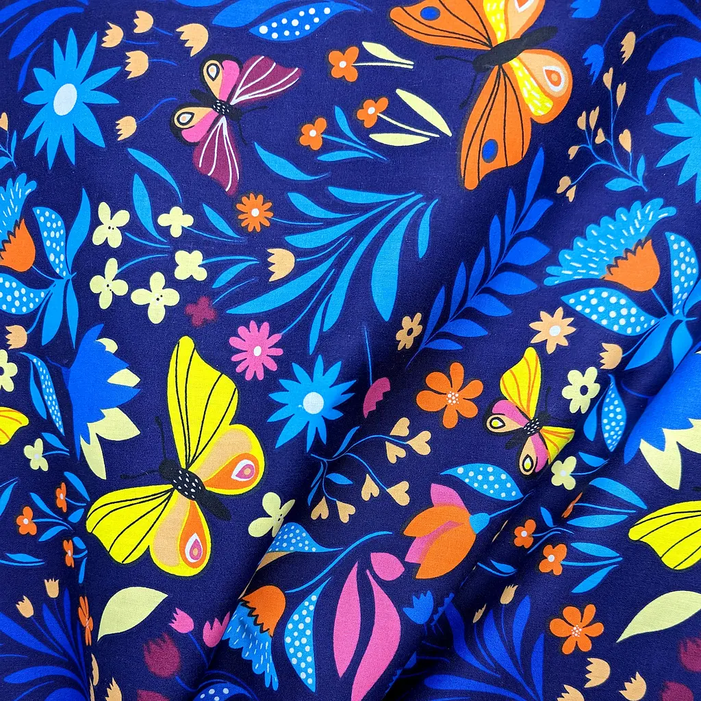 Комплект постільної білизни Cosas підлітковий з простирадлом на резинці FAIRY BUTTERFLY CS1 160 x 220 см (ButterfliesBlue_El90-Honey11_155) - фото 5