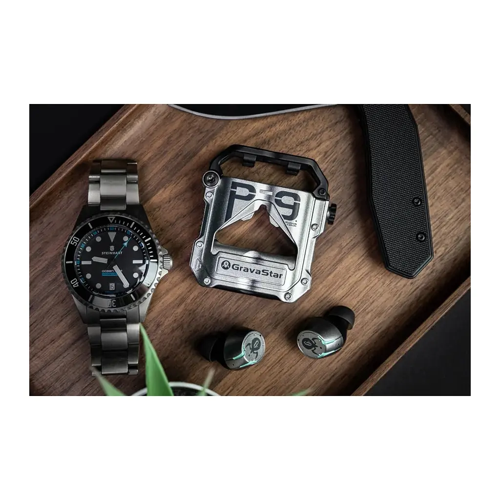 Наушники GravaStar Sirius Pro TWS BT 5.2 Battle-Worn Gray (GRAVASTARP9_WDG) - фото 6