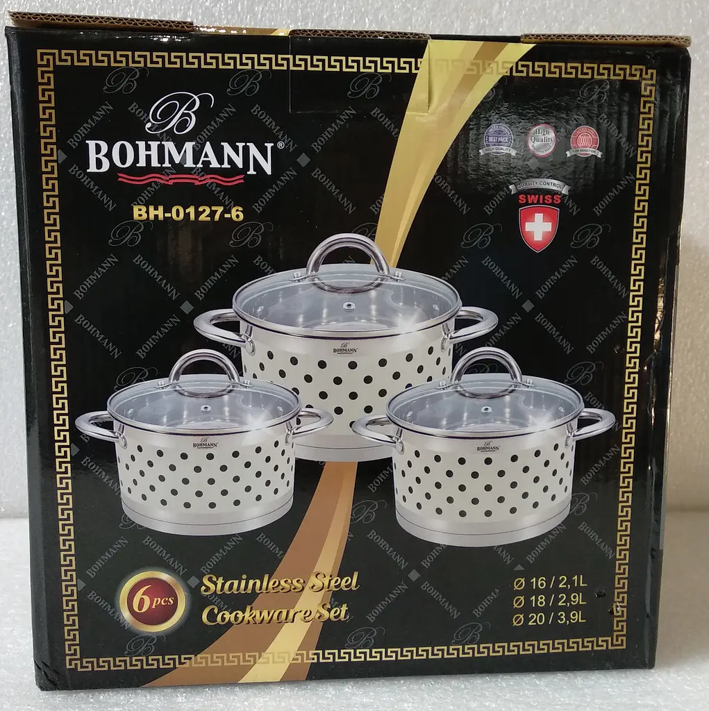 Набір посуду Bohmann BH 0127-6 cream - фото 4