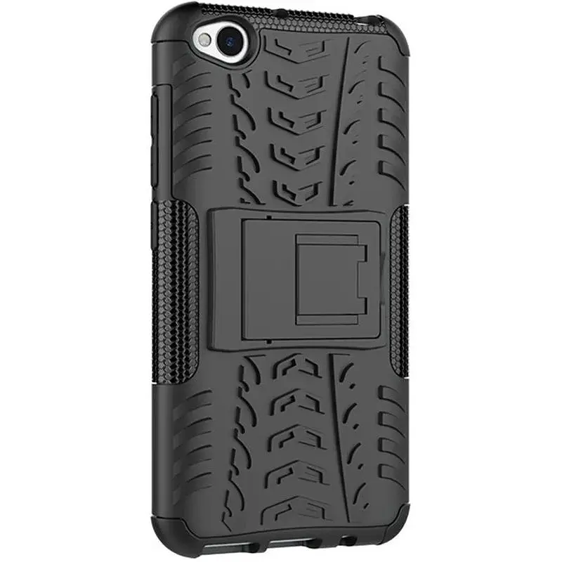 Чохол-накладка Toto Dazzle Kickstand 2 in 1 Case Xiaomi Redmi Go Black - фото 7