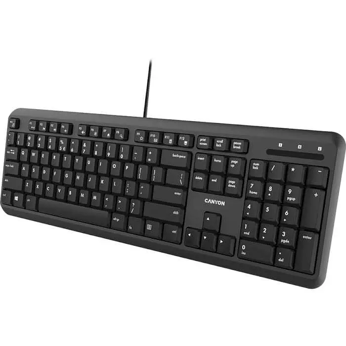 Клавиатура Canyon CNS-HKB02-RU USB Black (CNS-HKB02) - фото 3