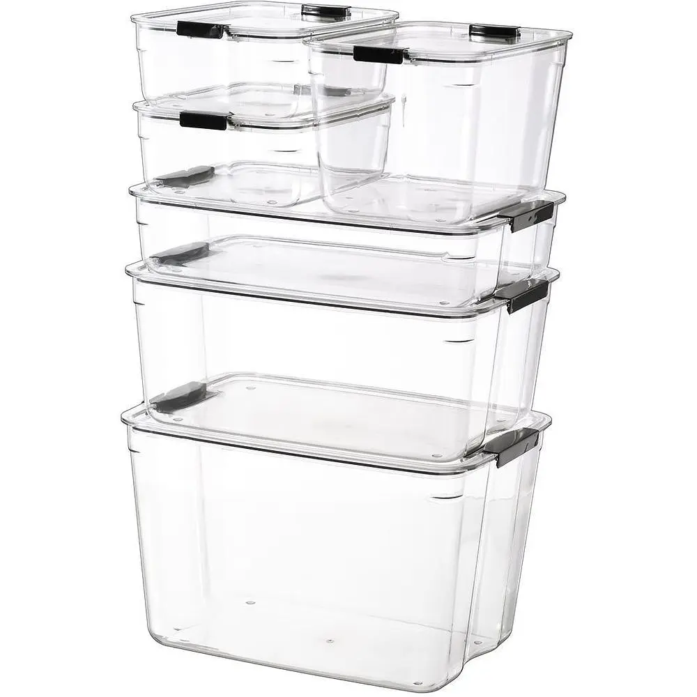 Ящик з кришкою МВМ My Home System 280х190х165 мм прозорий (FH-35 S T) - фото 2